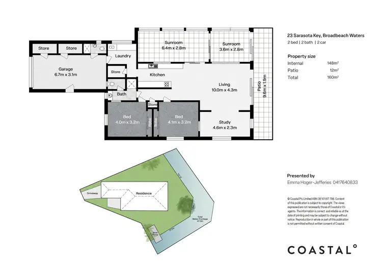 Floorplan of Homely house listing, 23 Sarasota Key, Broadbeach Waters QLD 4218