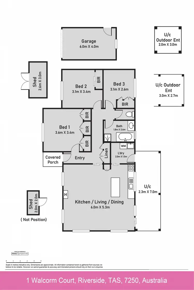 Floorplan of Homely house listing, 1 Walcorm Court, Riverside TAS 7250