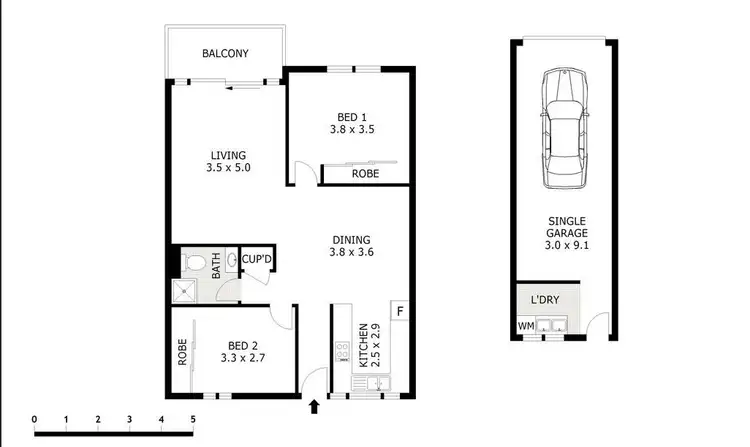 Floorplan of Homely apartment listing, 4/14 Gray Avenue, Corinda QLD 4075