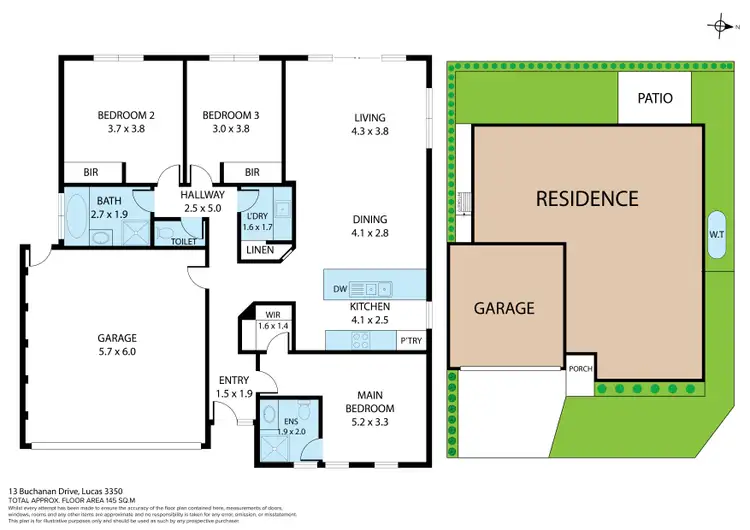 Floorplan of Homely house listing, 13 Buchanan Drive, Lucas VIC 3350