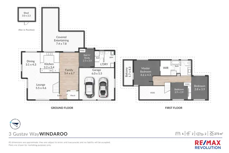Floorplan of Homely house listing, 3 Gustav Way, Windaroo QLD 4207