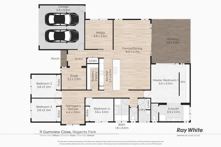 Floorplan of Homely house listing, 11 Gumview Close, Regents Park QLD 4118