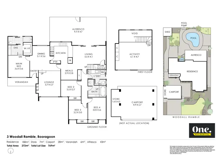 Floorplan of Homely house listing, 3 Woodall Ramble, Booragoon WA 6154