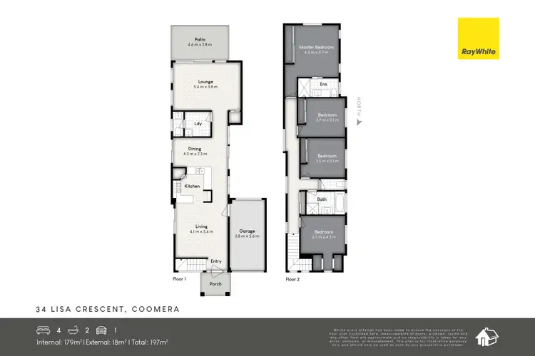 Floorplan of Homely house listing, 34 Lisa Crescent, Coomera QLD 4209