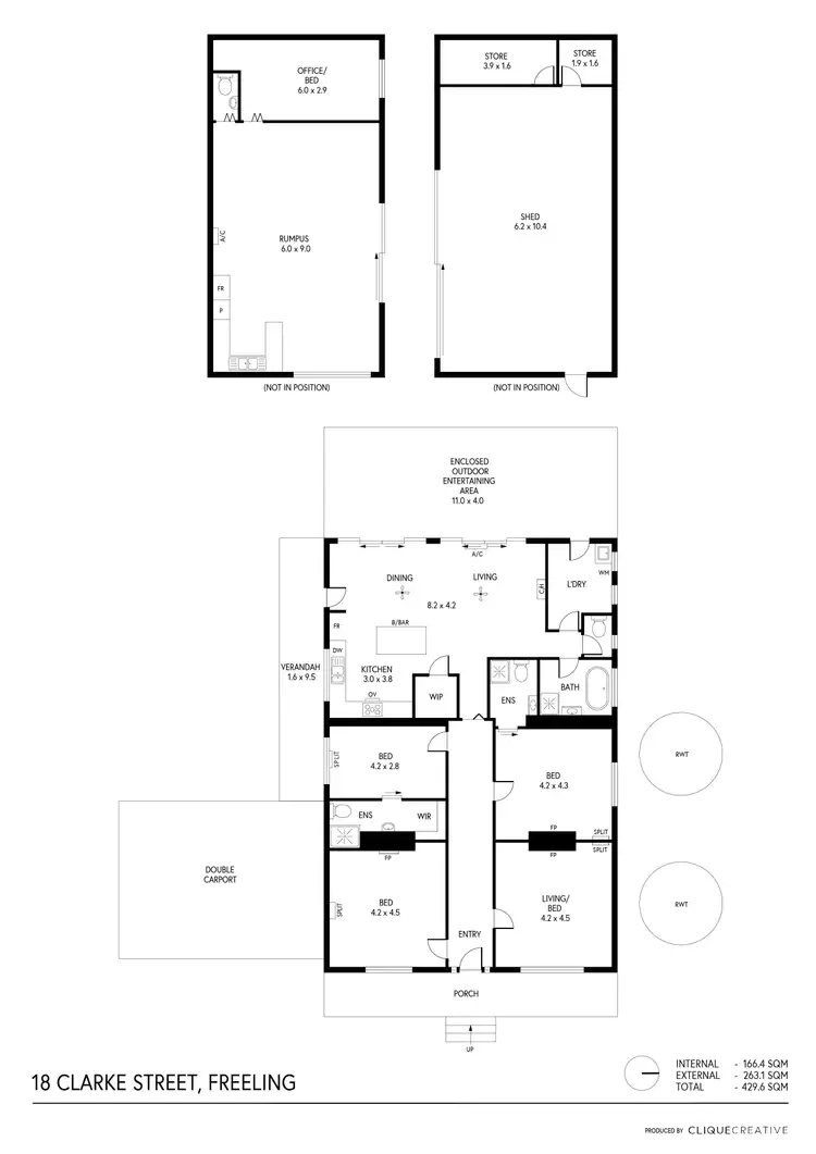 Floorplan of Homely house listing, 18 Clarke Street, Freeling SA 5372