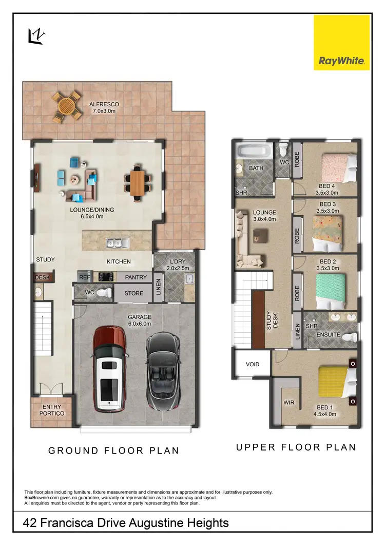 Floorplan of Homely house listing, 42 Francisca Drive, Augustine Heights QLD 4300