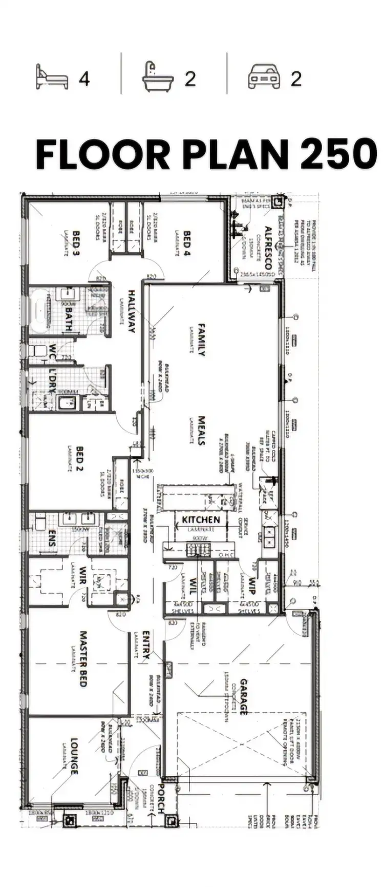 Floorplan of Homely house listing, 14 Gypsum Drive, Wollert VIC 3750