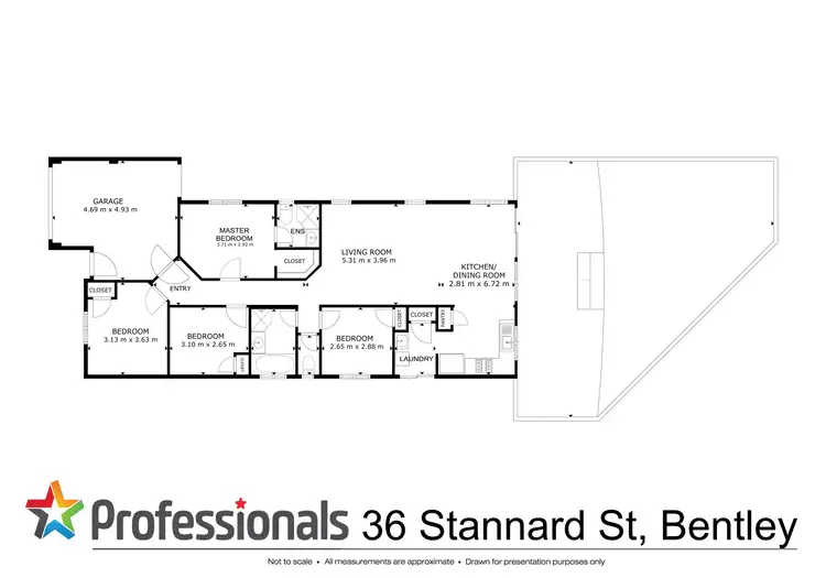 Floorplan of Homely house listing, 1/40 (36) Stannard Street, Bentley WA 6102