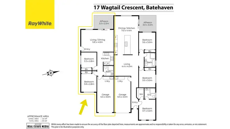 Floorplan of Homely semi-detached listing, 17a Wagtail Crescent, Batehaven NSW 2536