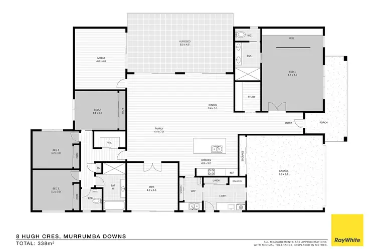 Floorplan of Homely house listing, 8 Hugh Crescent, Murrumba Downs QLD 4503