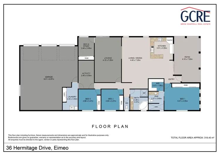 Floorplan of Homely house listing, 36 Hermitage Drive, Eimeo QLD 4740