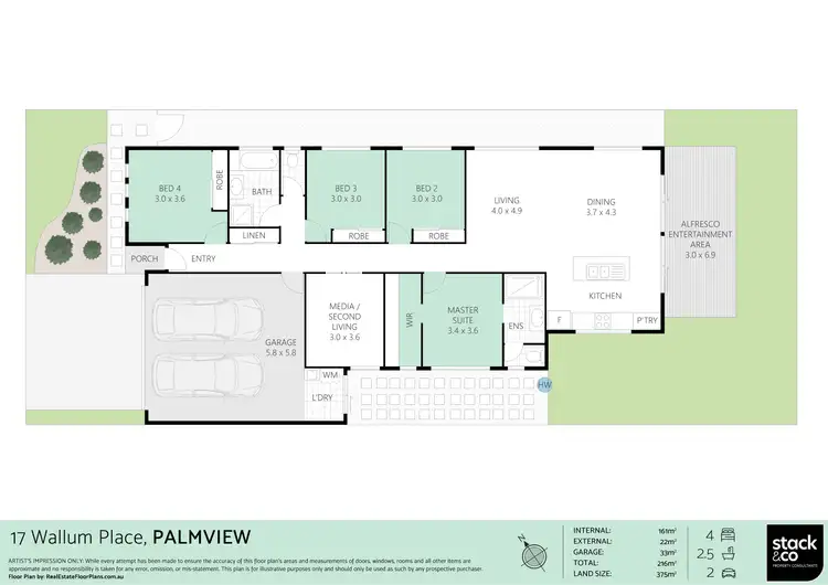 Floorplan of Homely house listing, 17 Wallum Place, Palmview QLD 4553