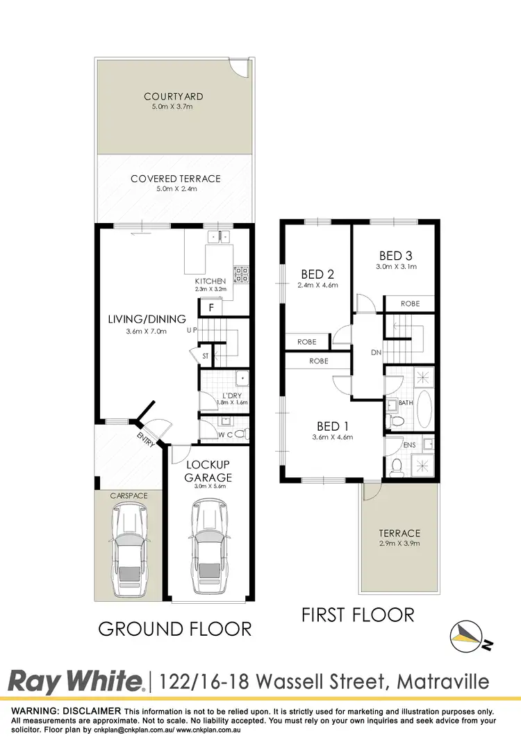Floorplan of Homely townhouse listing, 122/16-18 Wassell Street, Matraville NSW 2036
