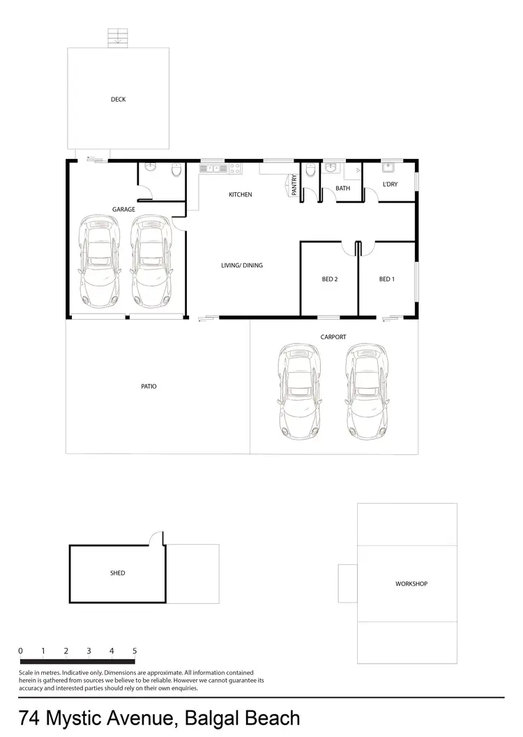 Floorplan of Homely house listing, 74 Mystic Avenue, Balgal Beach QLD 4816