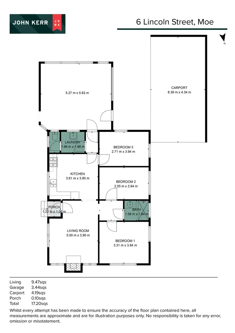 Floorplan of Homely house listing, 6 Lincoln Street, Moe VIC 3825