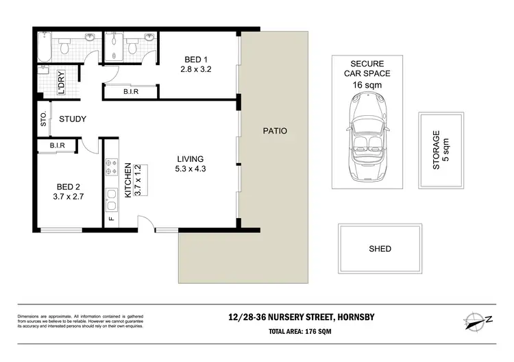 Floorplan of Homely unit listing, 12/28-36 Nursery Street, Hornsby NSW 2077