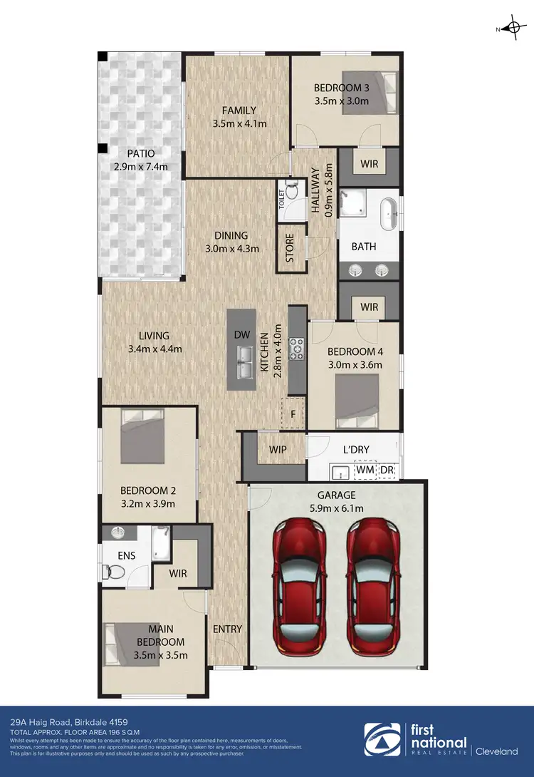 Floorplan of Homely house listing, 29A Haig Road, Birkdale QLD 4159