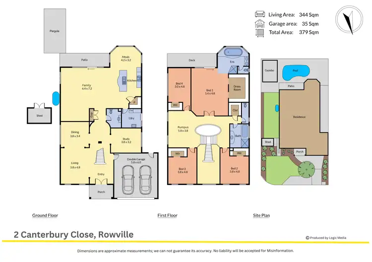 Floorplan of Homely house listing, 2 Canterbury Close, Rowville VIC 3178