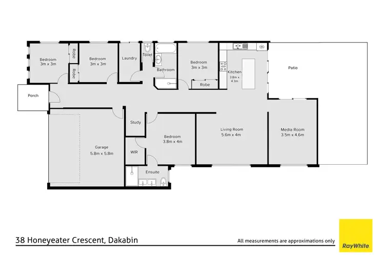 Floorplan of Homely house listing, 38 Honeyeater Crescent, Dakabin QLD 4503
