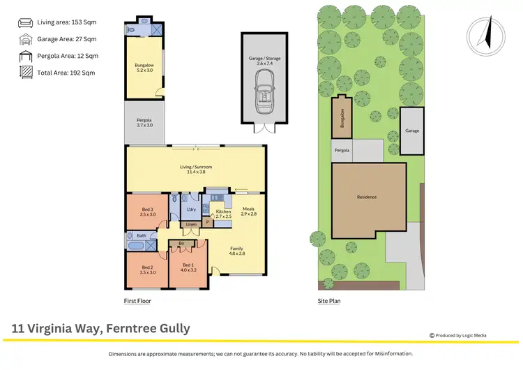 Floorplan of Homely house listing, 11 Virginia Way, Ferntree Gully VIC 3156