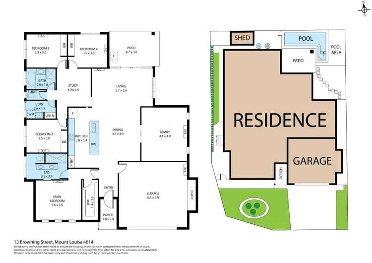 Floorplan of Homely house listing, 13 Browning Street, Mount Louisa QLD 4814