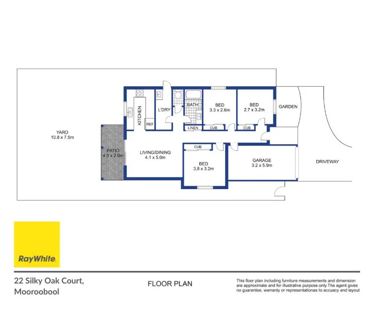 Floorplan of Homely house listing, 22 Silky Oak Court, Mooroobool QLD 4870