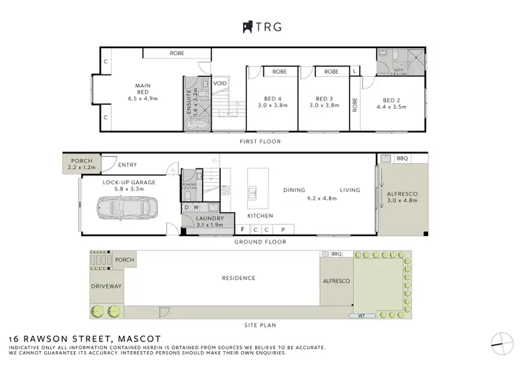 Floorplan of Homely house listing, 16A Rawson Street, Mascot NSW 2020