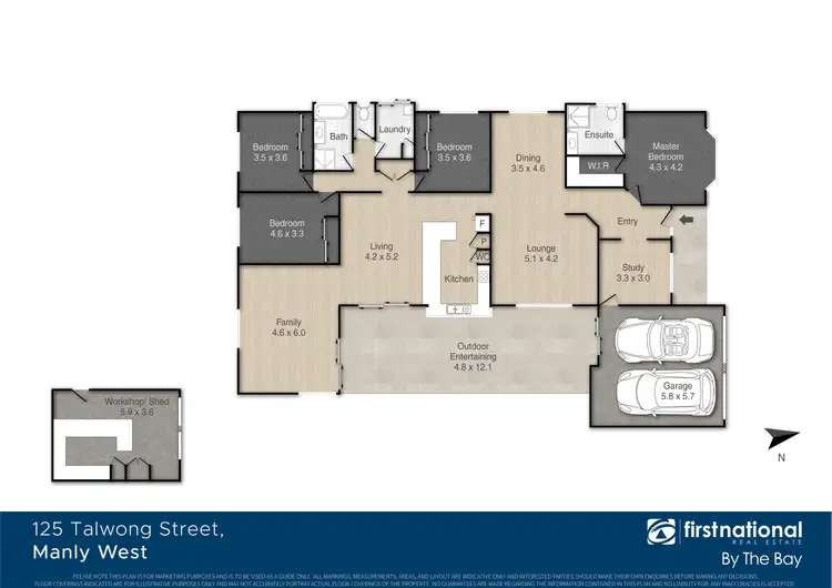 Floorplan of Homely house listing, 125 Talwong Street, Manly West QLD 4179