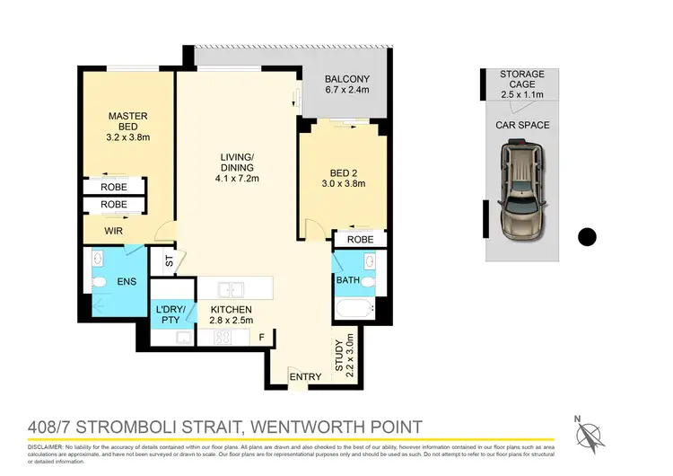 Floorplan of Homely apartment listing, 408/7 Stromboli Strait, Wentworth Point NSW 2127