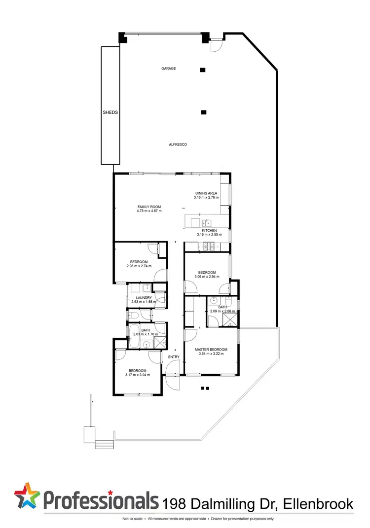 Floorplan of Homely house listing, 198 Dalmilling Drive, Ellenbrook WA 6069