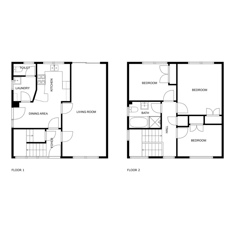 Floorplan of Homely semi-detached listing, 38 Bayley Street, Narrabundah ACT 2604