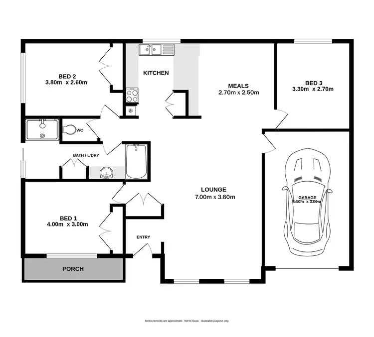 Floorplan of Homely unit listing, 6/14 Graetz Court, Lavington NSW 2641