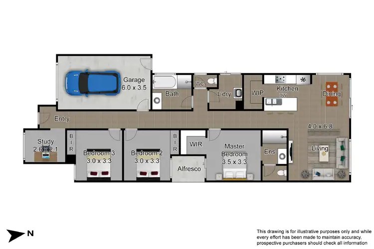Floorplan of Homely house listing, 4 Gardenia Drive, Beaconsfield VIC 3807