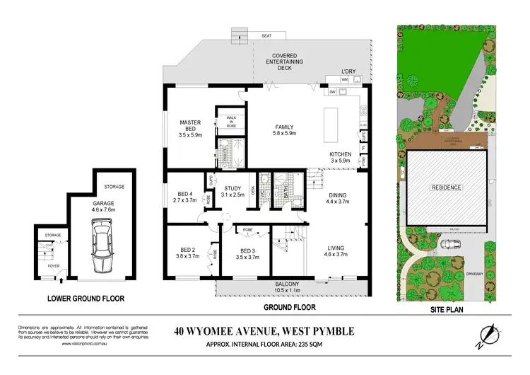 Floorplan of Homely house listing, 40 Wyomee Avenue, West Pymble NSW 2073