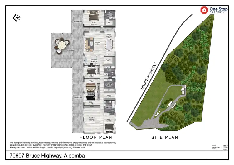 Floorplan of Homely rural property listing, 70607 Bruce Highway, Aloomba QLD 4871