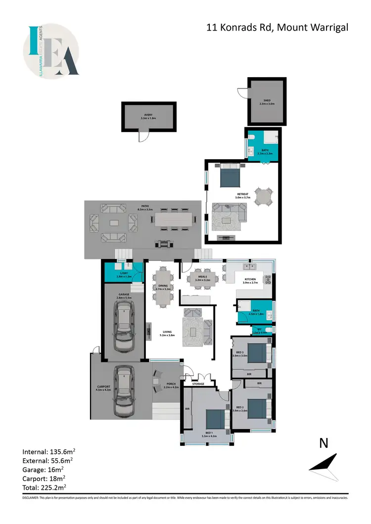 Floorplan of Homely house listing, 11 Konrads Road, Mount Warrigal NSW 2528