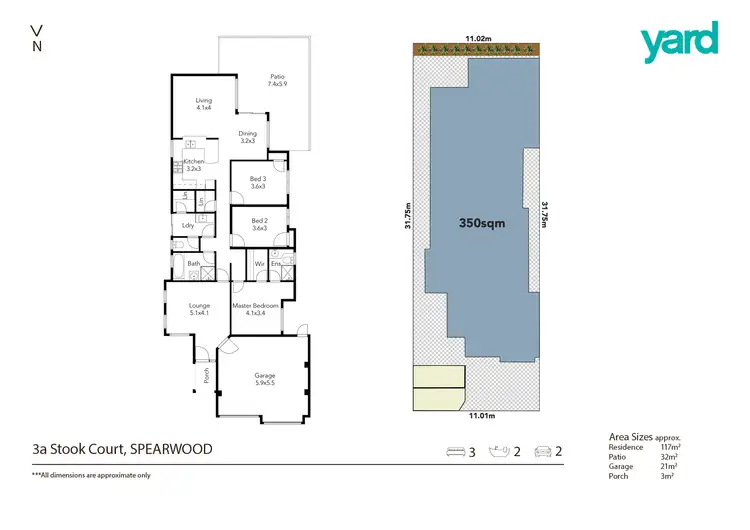 Floorplan of Homely house listing, 3A Stook Court, Spearwood WA 6163