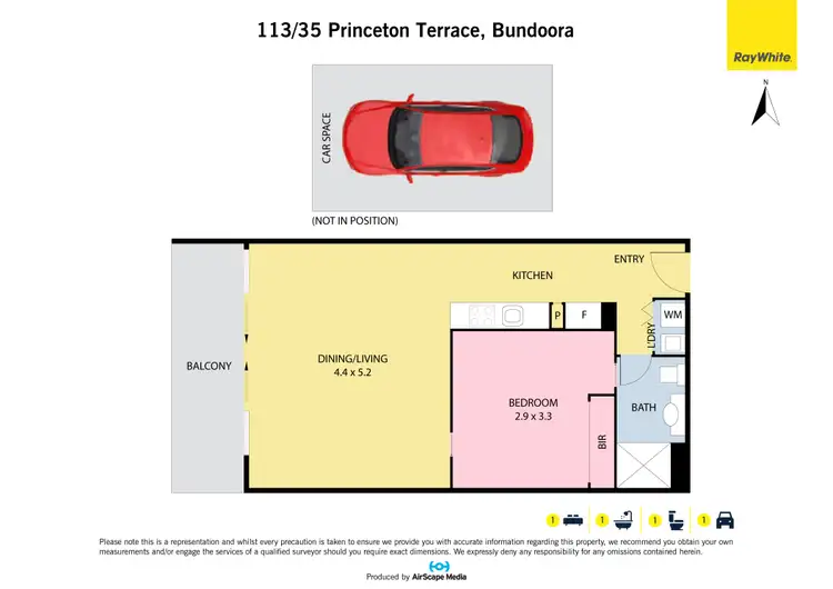 Floorplan of Homely apartment listing, 113/35 Princeton Terrace, Bundoora VIC 3083