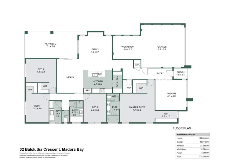 Floorplan of Homely house listing, 32 Balclutha Crescent, Madora Bay WA 6210