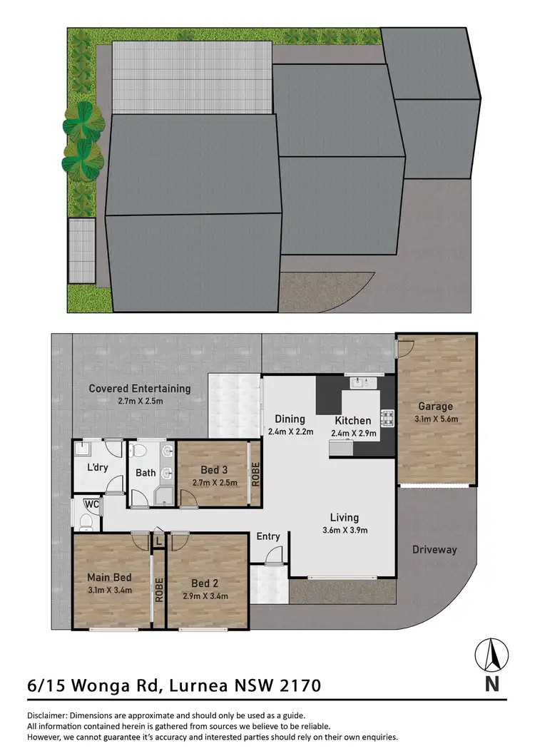 Floorplan of Homely villa listing, 6/15 Wonga Road, Lurnea NSW 2170