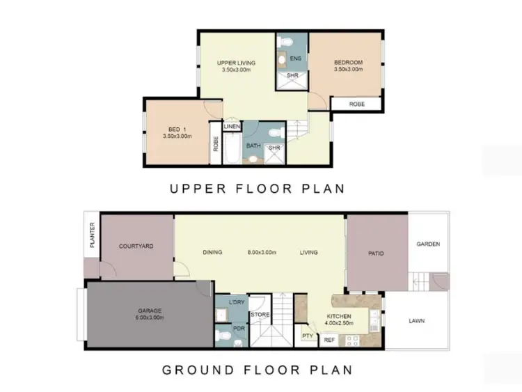 Floorplan of Homely townhouse listing, 44/1 Hibbertia Street, Mountain Creek QLD 4557