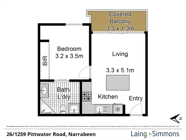 Floorplan of Homely apartment listing, 26/1259 Pittwater Road, Narrabeen NSW 2101