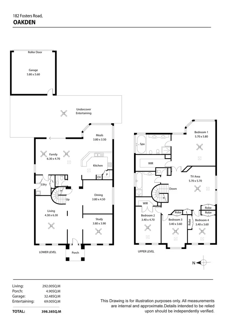 Floorplan of Homely house listing, 182 Fosters Road, Oakden SA 5086