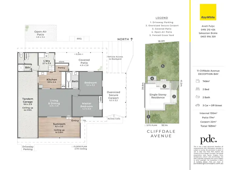 Floorplan of Homely house listing, 11 Cliffdale Avenue, Deception Bay QLD 4508
