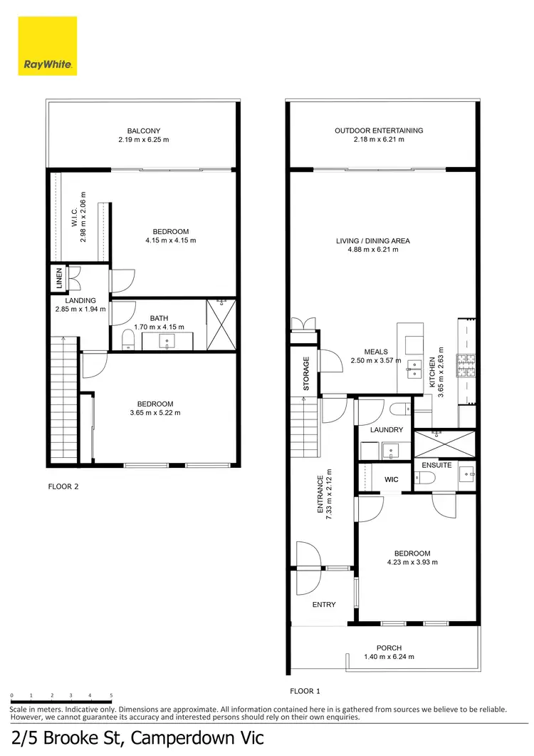 Floorplan of Homely townhouse listing, 2/5 Brooke Street, Camperdown VIC 3260
