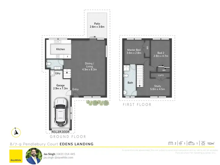Floorplan of Homely townhouse listing, 8/7-9 PENDLEBURY COURT, Edens Landing QLD 4207