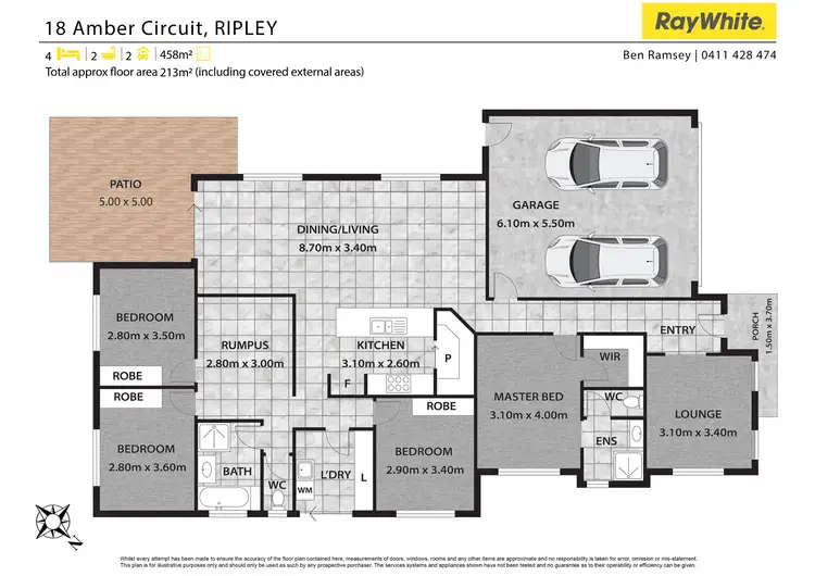 Floorplan of Homely house listing, 18 Amber Circuit, Ripley QLD 4306