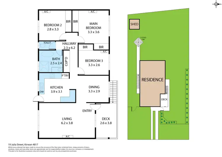 Floorplan of Homely house listing, 19 Julia Street, Kirwan QLD 4817