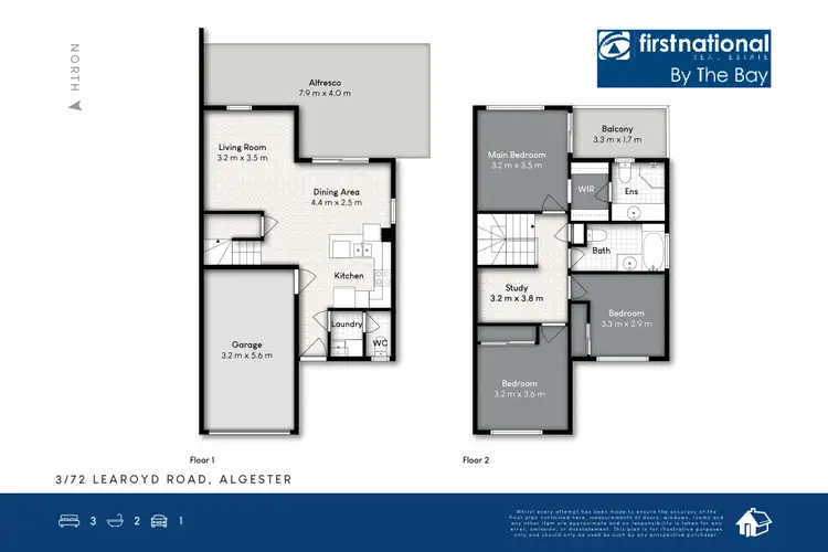 Floorplan of Homely townhouse listing, 3/72 Learoyd Road, Algester QLD 4115