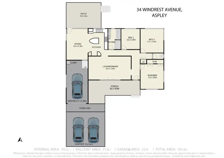 Floorplan of Homely house listing, 34 Windrest Avenue, Aspley QLD 4034